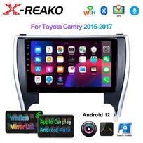 Automobilių radijas Android Auto skirtas Toyota Camry 2015-2017 Carplay Multimedia Video Player Stereo GPS stereofoninis 1+32 black