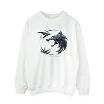 Netflix Womens/Ladies The Witcher Wolf Logo Sweatshirt XXL balta