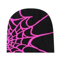 Unisex vilnonė voratinklio rašto kepurė – šilta, atspari šalčiui, lauko žakardo kepurė Sandėlyje One Size (22*24cm) purple