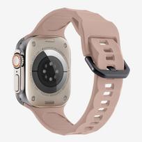Sport Silicone Strap For Apple Watch Band 45mm 44mm 42mm Silicone Strap Bracelet Correa Watchband For Apple Watch Ultra 2 49mm 42MM black