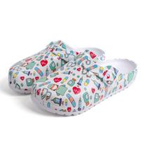 Hospital Work Clogs EVA Dental Scrub Shoes Soft Medical Clogs  Cheap Surgical Shoes Ultra Light Nurse Slippers Non-slip 41 white