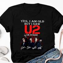 I Saw U2 On Stage Signature Shirt The Joshua Tree U2 Band Shirt Achtung Baby T L red