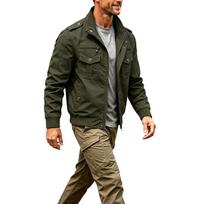 Men's Casual Outdoor Jacket Long Sleeve Windbreaker for Spring and XXXXL black