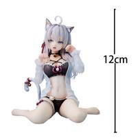 Alisa Mikhailova Kujou figure Alisa Action Figure Cute And Charming Cat JK Girls Figurine pvc Model Cute Decor Collection Anime Toy Present 12cm gray