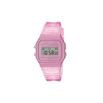 CASIO Customized watch modified series fantasy pink Quartz resin strap same style for men and women color F-91WS-7(Watch5-GaiZhuang-HuanFenYunCai) rožinė