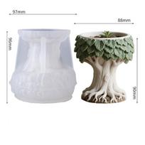 3D Lapo ir Kelmo Aromatinio Gipso Puodelio Forma, Pasidaryk Pats Cementinės Epoksidinės Dervos Laikymo Puodelio Forma, Gėlių Vazono Ornamentas, Silikoninė Forma balta