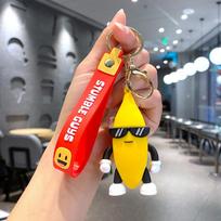 Foreign Trade Tripping Man Keychain Stumble Guys Stumble Car Key Chain Men'S And Women'S Bag Pendant Accessories Single pack red