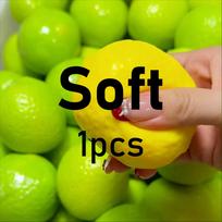//New Handmade Crispy lemon Stress Ball Squeeze Toy, Color-Changing Mango Squishy Fidget Ball, ASMR Sensory Stress Relief Toy black