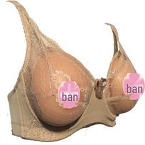 Vienos dalies silikoninė liemenėlė persirengimui su netikromis krūtimis Cosplay'ui 85 beige