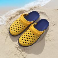 Men's Clogs With Arch Support Garden Shoes Comfortable Slip-on Water Shoes Breathable Outdoor Sandals for Male Summer Slippers Casual Beach Shoes 43-44 blue