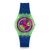 GENT BIOSOURCED SWATCH NEON SKYCHART Laikrodis SO28G704 Unisex Suaugusiems Mėlynas [Swatch] blue