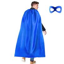 Superherojų apsiaustai ir kaukės suaugusiems Didmeninė prekyba Vyrai Moterys Superherojų kostiumas Helovino persirengimo vakarėlis as the picture blue