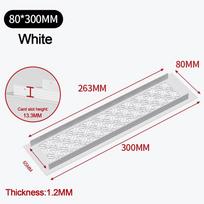 Aliuminio lydinio ventiliacijos angos dangtelis Stačiakampis 50/80cm pločio Oro angos dekoras Žaliuzės Kvėpuojantis tinklelis Ventiliatoriaus grotelių dangtelis 80x300cm