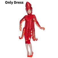 Cockroach Lobster Crab Animal Costume Party Dress Up Cosplay Suit For Adults Halloween Stage Performance Squid red