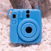 Holds Photos Camera Keychain Mini 1-Inch Photos Key Ring Decorative Pendant Decorative Lightweight Stress Relief Keychain Gift A7 blue