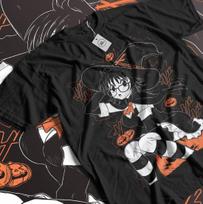 Shizuku Hallowen Murasaki T-shirt Gon Killua Hunter Kawaii Anime T-shirt - Black 140 black