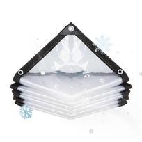 Clear Waterproof Tarp Waterproof Clear Tarp Garden Transparent Cover For Patio Porch Garden Greenhouse Enclosure Shelter Chicken white