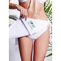 Sauna skirt with briefs, 100% natural cotton, Yeye Ecru L