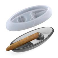DIY Crystal Epoxy Resin Mold Irregular Ashtray Brush Pen Decoration Silicone Mold gray