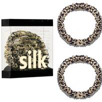 100 % gryno Mulberry Silk Hair Scrunchies Šilko plaukų kaklaraiščiai Plaukų juostelės Skinny Scrunchies Ponytail Holders Plaukų aksesuarai 42 spalvų black