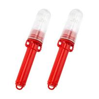 1/2/3 vnt. Valties signalinės raketos LED įspėjamieji žibintai Super ryškūs Keli apšvietimo režimai Mini dydis Atsparus vandeniui Valties saugos rinkinys Avariniai signaliniai žibintai 2pcs raudona