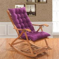 Namų supamojo krėslo pakaitinis čiužinys, paminkštinta atlošiama kėdės sėdynės pagalvėlė 40*108CM violetinė