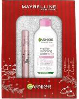Blakstienų tušas, rinkinys Maybelline New York Lash Sensational Sky High + Micellar Water, juoda sp.