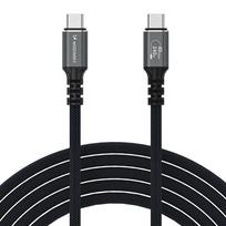 USB kabelis Wozinsky WPS-UY42S USB-C Thunderbolt 4 240W 2.0m juodas