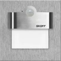 Laiptų šviestuvas SKOFF LED šviestuvas TANGO LED PIR 120 laipsnių. Judesio jutiklio šviesa 10 V DC 1,0 W IP20 6000 K, poliruotas su judesio jutikliu MJ-TAN-KW