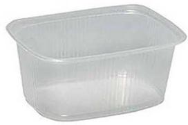 Multi Salotų indeliai 250 ml 108x81x50 mm stačiakampiai PP permatomi, 10 vnt. pakuotė (100 vnt./kartonas)