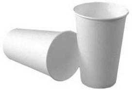 Multi Vienkartinis popierinis kavos puodelis Pap Ø90xH135mm 40cl 16oz baltas, 20 vnt. x 50 vnt./kartone