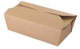 Multi Maisto išsinešimui dėžutė 1000 ml 185/167x103/90x58 mm kartoninė su PE ruda/balta, 250 vnt./kartoninėje dėžėje