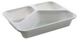Abena 3 skyrių padėklas 2227-3F 200/285/520 ml 227x178x43 mm CPET baltas, 420 vnt./dėžėje