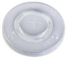 Multi Plastikinis dangtelis Ø90 mm Catersource plokščias su kryžmine anga permatomas popieriniams puodeliams PS, 100 vnt.