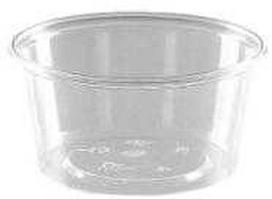 Multi Padažo indelis 80 ml Ø72x35 mm PP pusiau permatomas, 20 pakuočių x 50 vnt./kartoninė dėžė