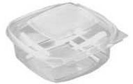 Multi SquarePac plastikinis dėklas 375 ml 130x127x52 mm su atlenkiamu dangteliu APET permatomas, 6 pakeliai x 100 vnt./kartonas