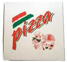 Multi Picos dėžutė 50x50x5 cm balta su spaudiniu Pizza Buon Appetito, 50 vnt./dėžėje