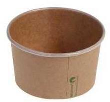 Multi Ledų puodelis 340 ml 12 oz Ø105x60 mm kraft popierius PLA rudas, 10 vnt. x 50 vnt./dėžėje