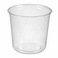 Multi Vienkartinis puodelis 600 ml 24 oz Ø117x104 mm apvalus RPET permatomas, 10 vnt x 50 padėklai/dėžė