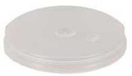 Multi Apvalus kombinuotas dangtelis su rašymo vieta LDPE 32x25 mm 185/225 ml, 10 vnt., 100 vnt./kartoninėje dėžutėje