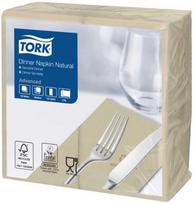 Tork Advanced Dinner - servetėlės - dydis 39 x 39 cm - vienkartinės - natūralios - (12 pak. x 150 vnt. dėžutėje)