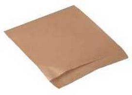 Multi Burger kišenės 12x12 cm mažos kraft popierius/PE 40g rudos 107541-2 140x135mm, 1000 vnt./kartoninė dėžė