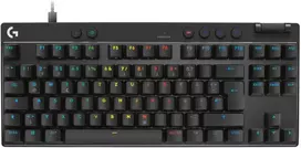 Logitech PRO X TKL RAPID Juodas . Kabelgebundene Gaming-Klaviatūra. Magnetische Analog-Switches. Rapid-Trigger. LIGHTSYNC RGB