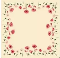 Staltiesė Stikdug Bio Dunicel 84x84cm Poppy Charm, 20 vnt./pak