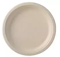 Multi Lėkštė Verive iš cukranendrių išspaudų Ø18 x H1,3 cm natūrali, 125 vnt./pak.