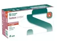 Multi Vienkartinės pirštinės Sempermed Comfort dydis S lateksinės be pudros baltos AQL 1.5, 100 vnt./pakuotėje