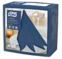 Tork Linstyle servetėlės 39x39 cm vidurnakčio mėlynumo, 14 pak. x 50 vnt./kartonas
