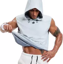 HOTSUIT vyriška sauna liemenė treniruotėms, pilka, XXL, H1514002-GRY-2XL