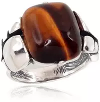 Diamond Sky Jewelry Sidabrinis žiedas su tigro akimi „Tiger Eye II“