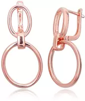 Diamond Sky Jewelry Sidabriniai auskarai „Halo“